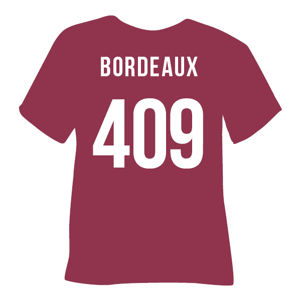 Poli-Flex Premium 409 BORDEAUX — матова термоплівка POLI-TAPE