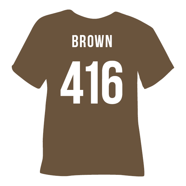 Poli-Flex Premium 416 BROWN — матова термоплівка POLI-TAPE