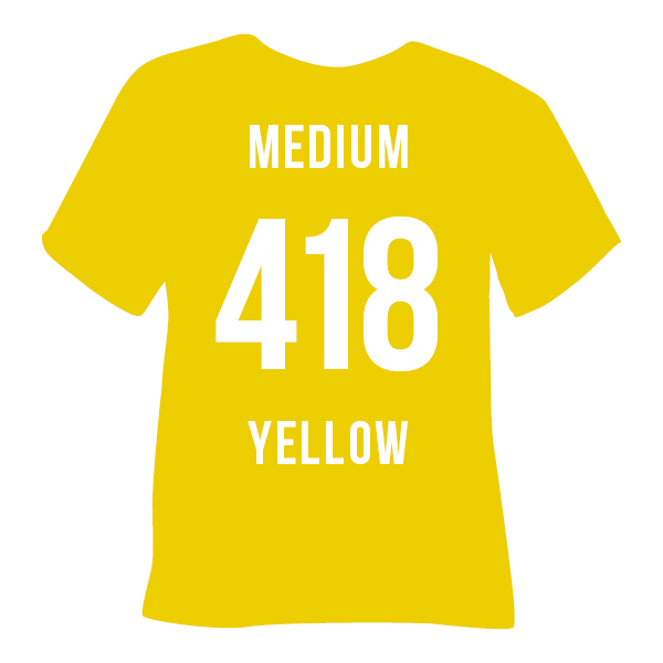 Poli-Flex Premium 418 MEDIUM YELLOW — матова термоплівка POLI-TAPE