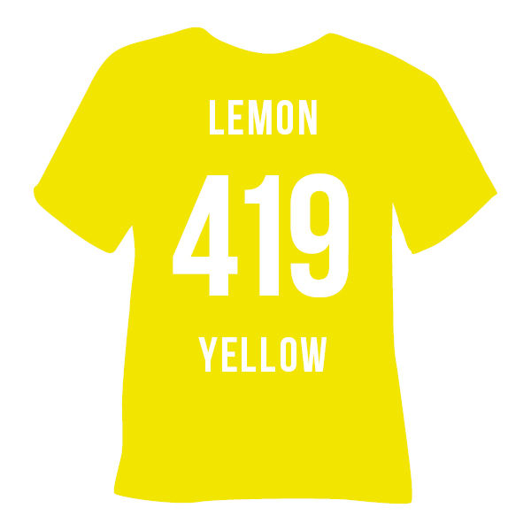 Poli-Flex Premium 419 LEMON YELLOW — матова термоплівка POLI-TAPE