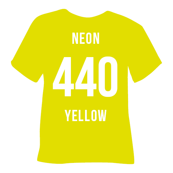 Poli-Flex Premium 440 NEON YELLOW — матова термоплівка POLI-TAPE
