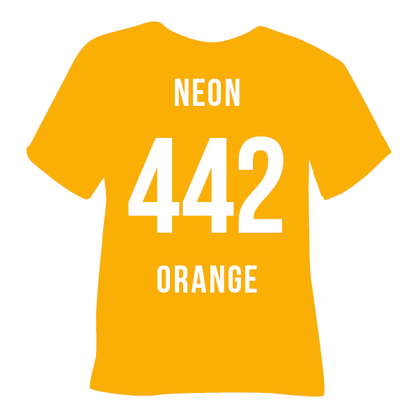 Poli-Flex Premium 442 NEON ORANGE — матова термоплівка POLI-TAPE