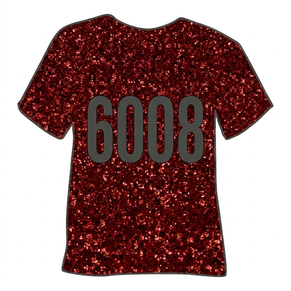 WITPAC 6008 red — глітерна термоплівка PET, серія 6000/6100