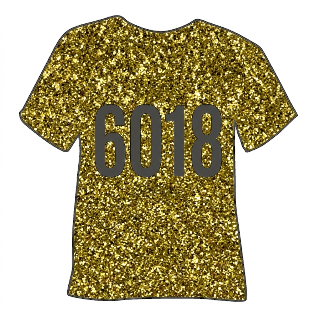 WITPAC 6018 yellow — глітерна термоплівка PET, серія 6000/6100