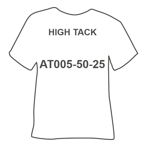 AT005-50-25 HIGH TACK — монтажна плівка для перенесення флоку, гліттеру і товстих термоплівок